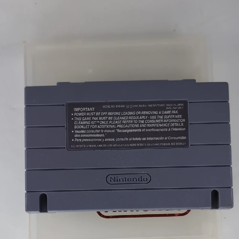 Nintendo Donkey Kong Country Game Cartridge With Case